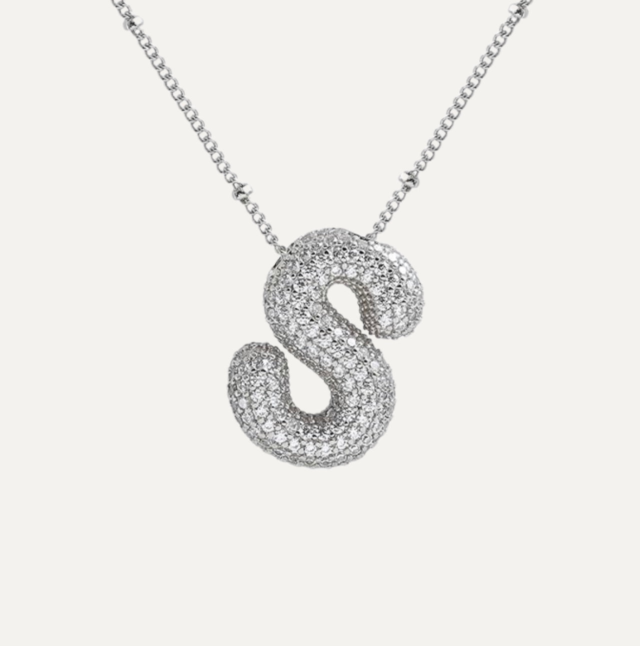 SAVANNAH™ | Collana con Lettera a Bolla in Zirconia