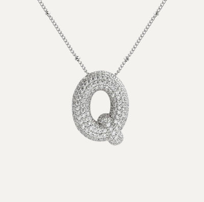 SAVANNAH™ | Collana con Lettera a Bolla in Zirconia