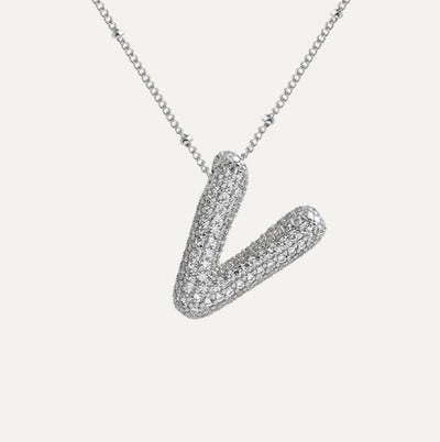 SAVANNAH™ | Collana con Lettera a Bolla in Zirconia