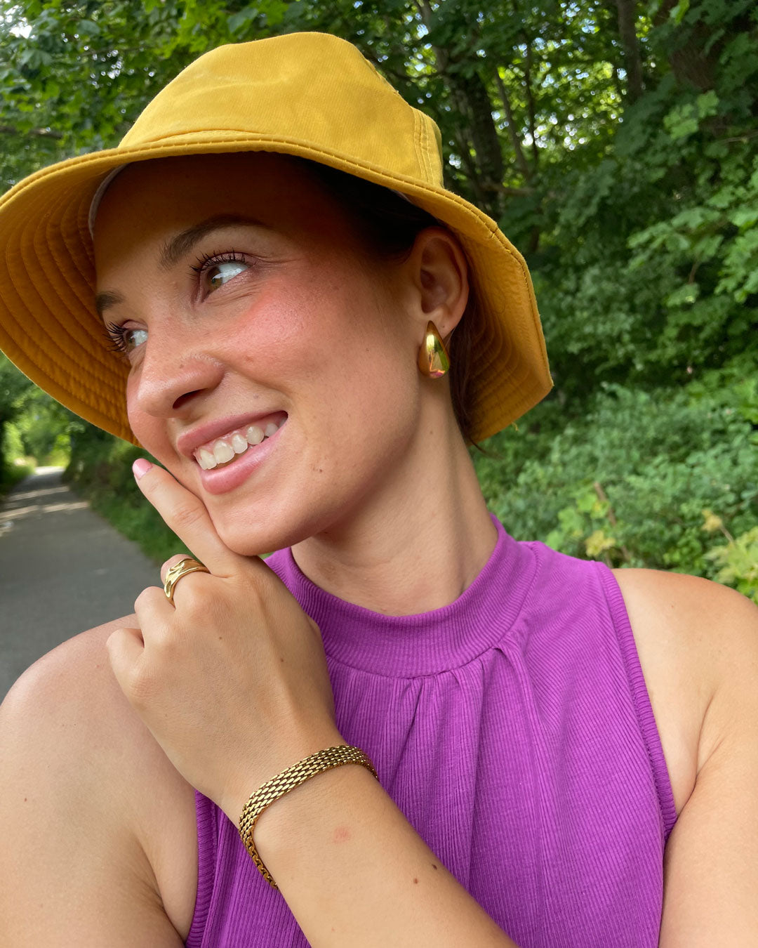 KRIZIARE™ | Anello Dorato Ondulato