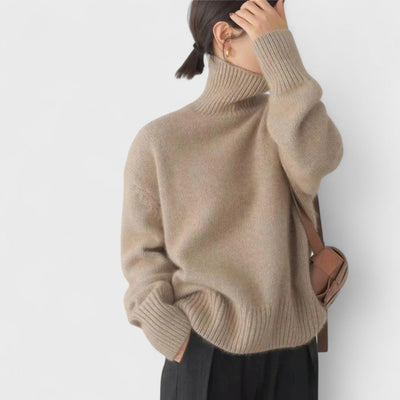 ISABELLA™ | Maglione a Collo Alto in Cashmere Donna