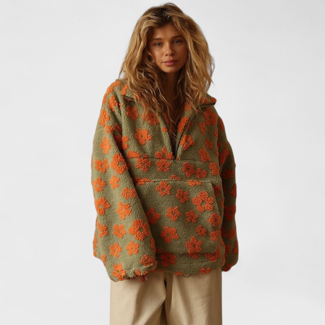 ISADORA™ | Maglione Sherpa Floreale