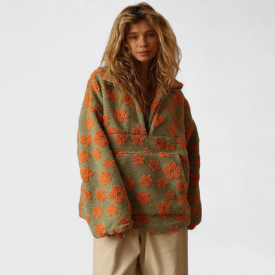 ISADORA™ | Maglione Sherpa Floreale