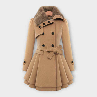 ELIVARA™ | Cappotto Svasato con Colletto Morbido
