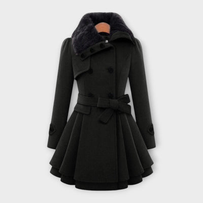 ELIVARA™ | Cappotto Svasato con Colletto Morbido
