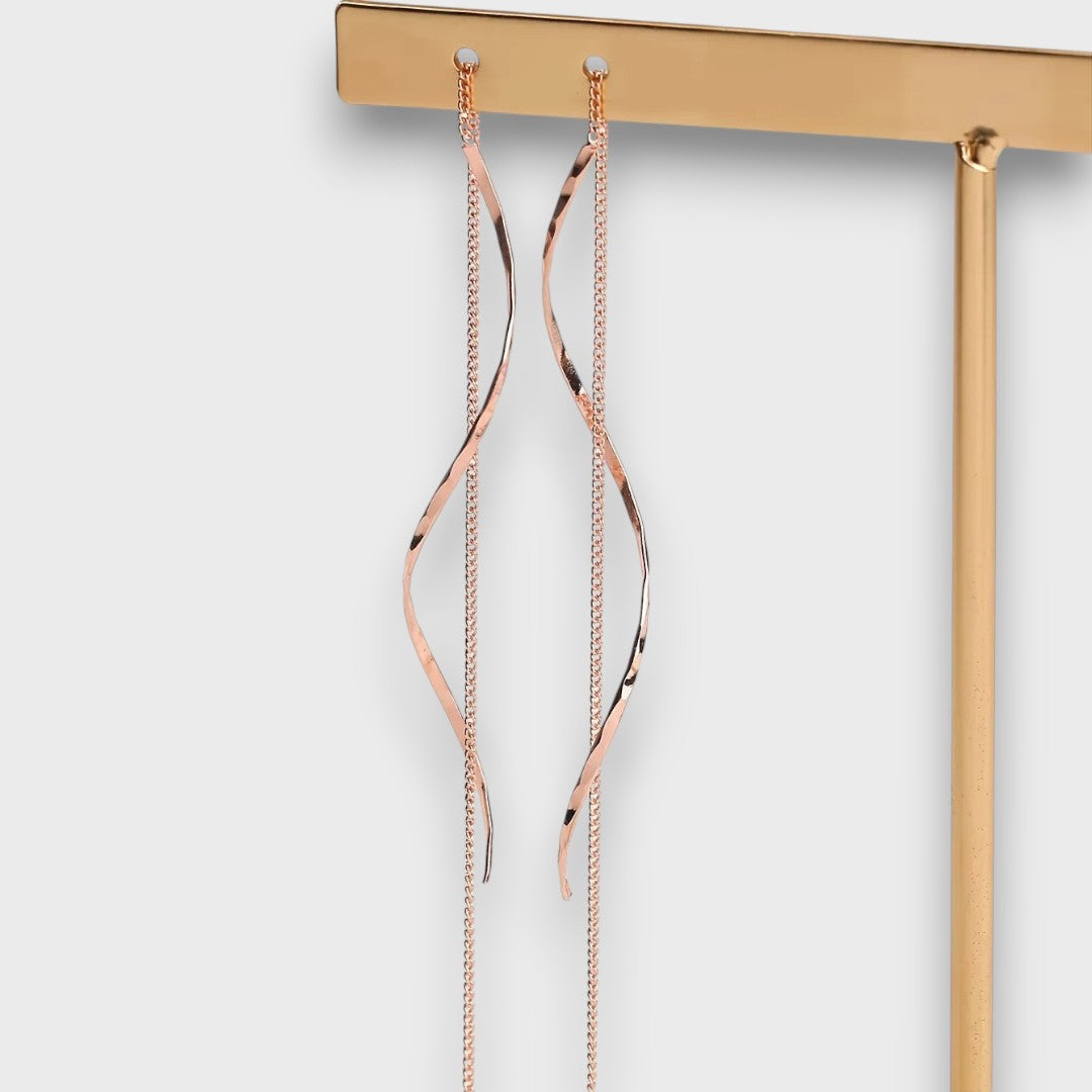 ELWIRA™ | Orecchini Filigranati Ondulati in Oro