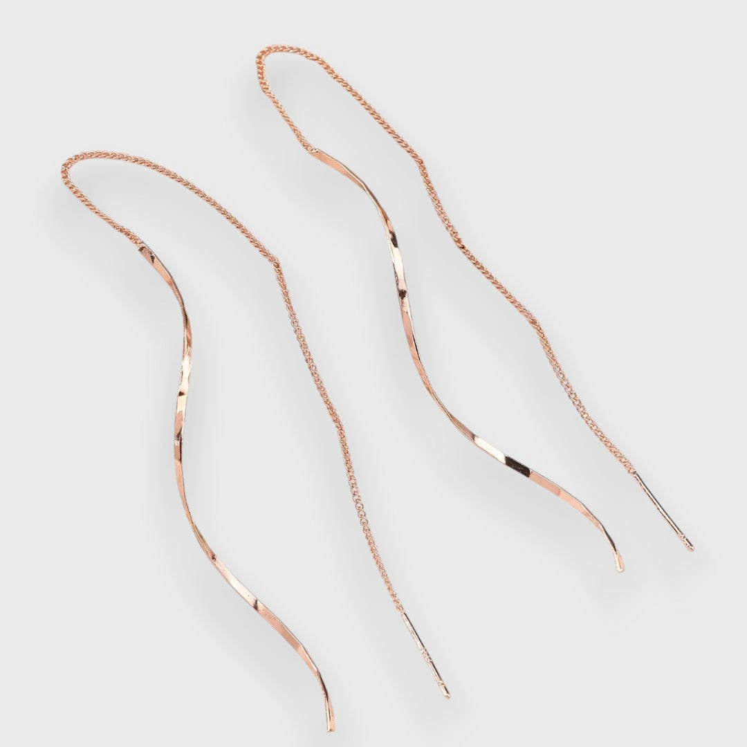 ELWIRA™ | Orecchini Filigranati Ondulati in Oro