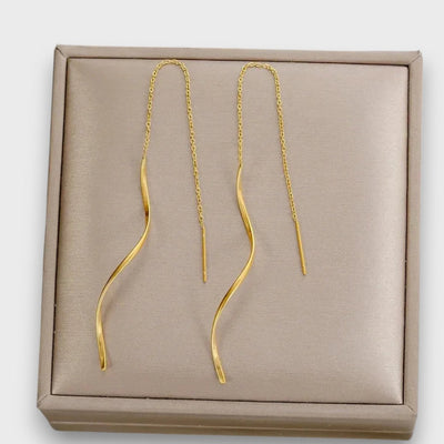 ELWIRA™ | Orecchini Filigranati Ondulati in Oro