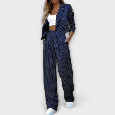 MARISE™ | Set Coordinato a Strisce Elegante