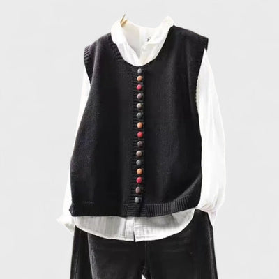 SHIRLEY™ | Gilet Cardigan Elegante a Bottoni