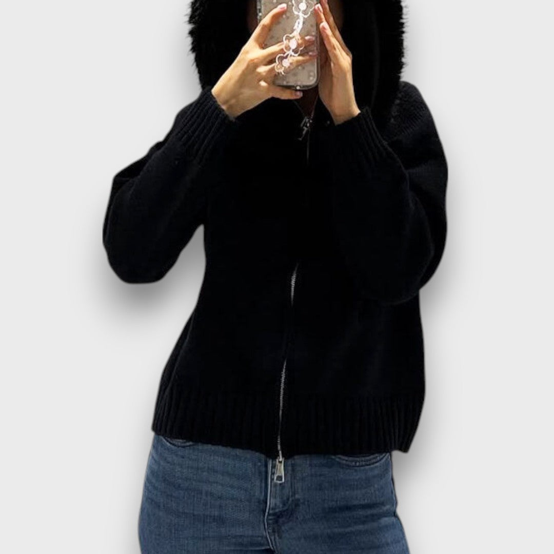 ALISANNE™ | Giacca Invernale con Colletto in Pelliccia Sintetica