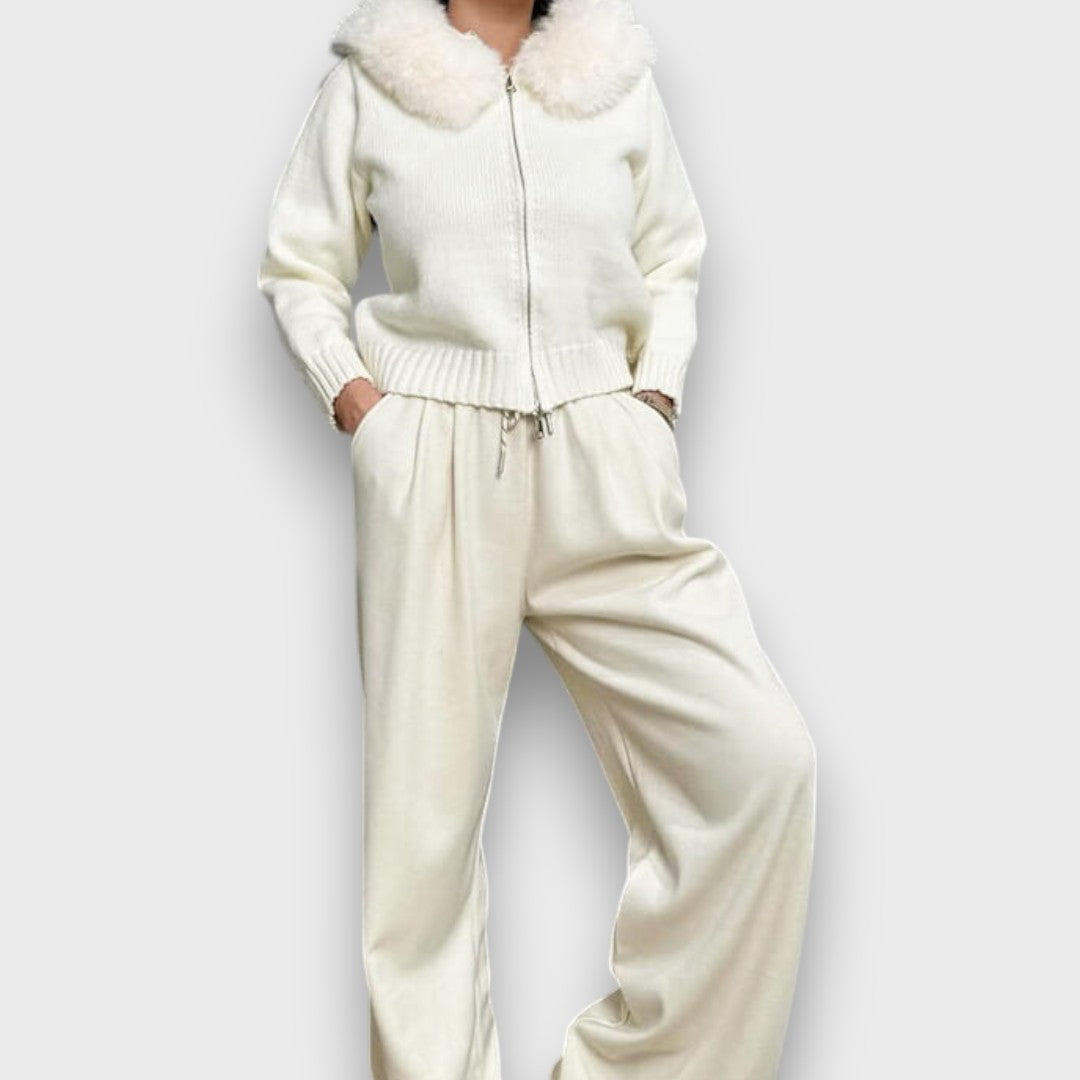 ALISANNE™ | Giacca Invernale con Colletto in Pelliccia Sintetica