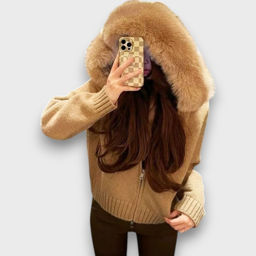 ALISANNE™ | Giacca Invernale con Colletto in Pelliccia Sintetica