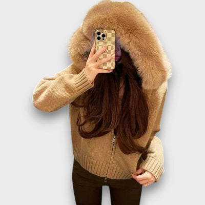 ALISANNE™ | Giacca Invernale con Colletto in Pelliccia Sintetica