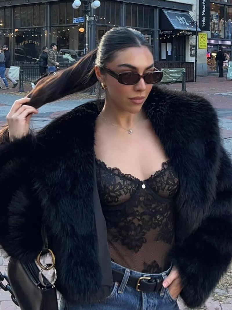 JENNA™ | Cappotto in Pelliccia Sintetica