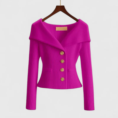 CLARIZA™ | Cardigan Elegante a Collo Largo