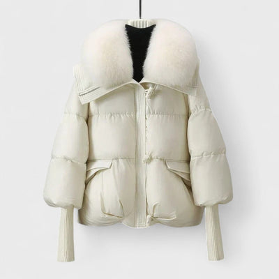 INDIE™ | Giacca Imbottita con Collo in Pelliccia Sintetica