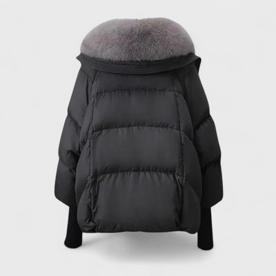 INDIE™ | Giacca Imbottita con Collo in Pelliccia Sintetica