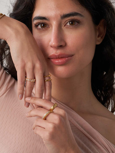 TAZALYETTE™ | Anello con Cubic Zirconia Elegante