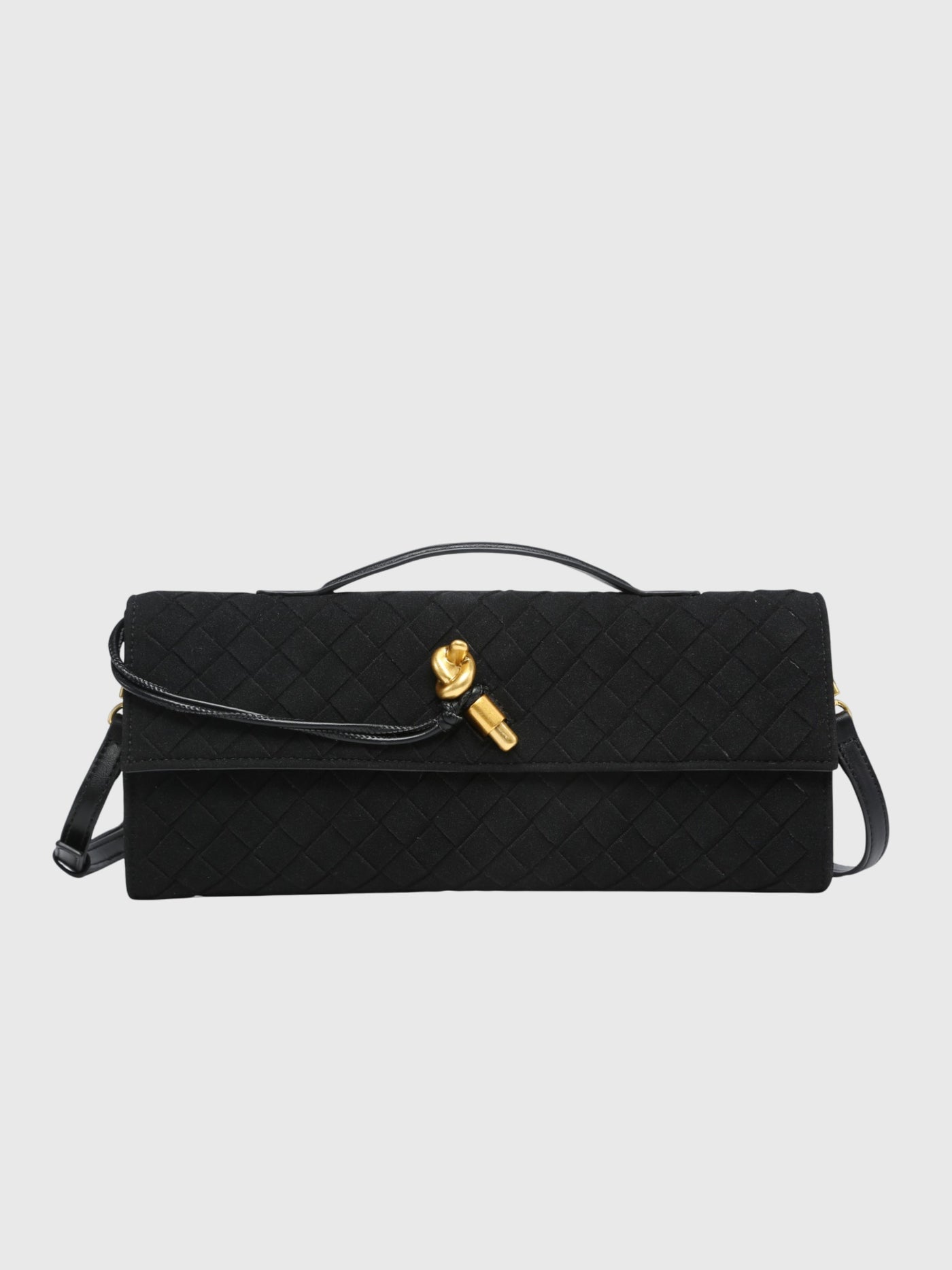 CHERRY™ | Clutch in Suede Intrecciato Elegante