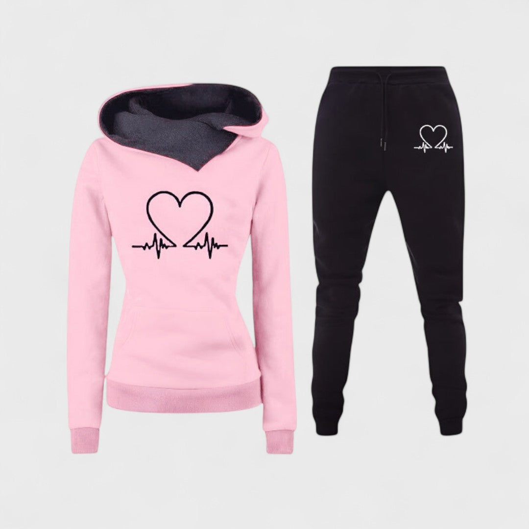 HEARTBEAT™ | Set Sportivo Donna con Felpa e Pantaloni