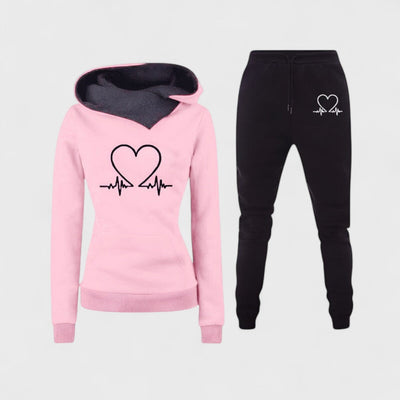 HEARTBEAT™ | Set Sportivo Donna con Felpa e Pantaloni