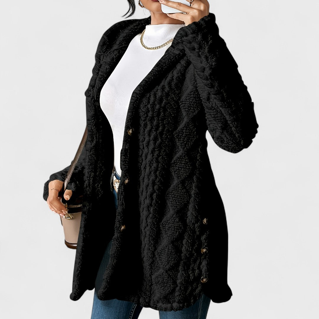KATERINA™ | Cardigan con Cappuccio Lungo
