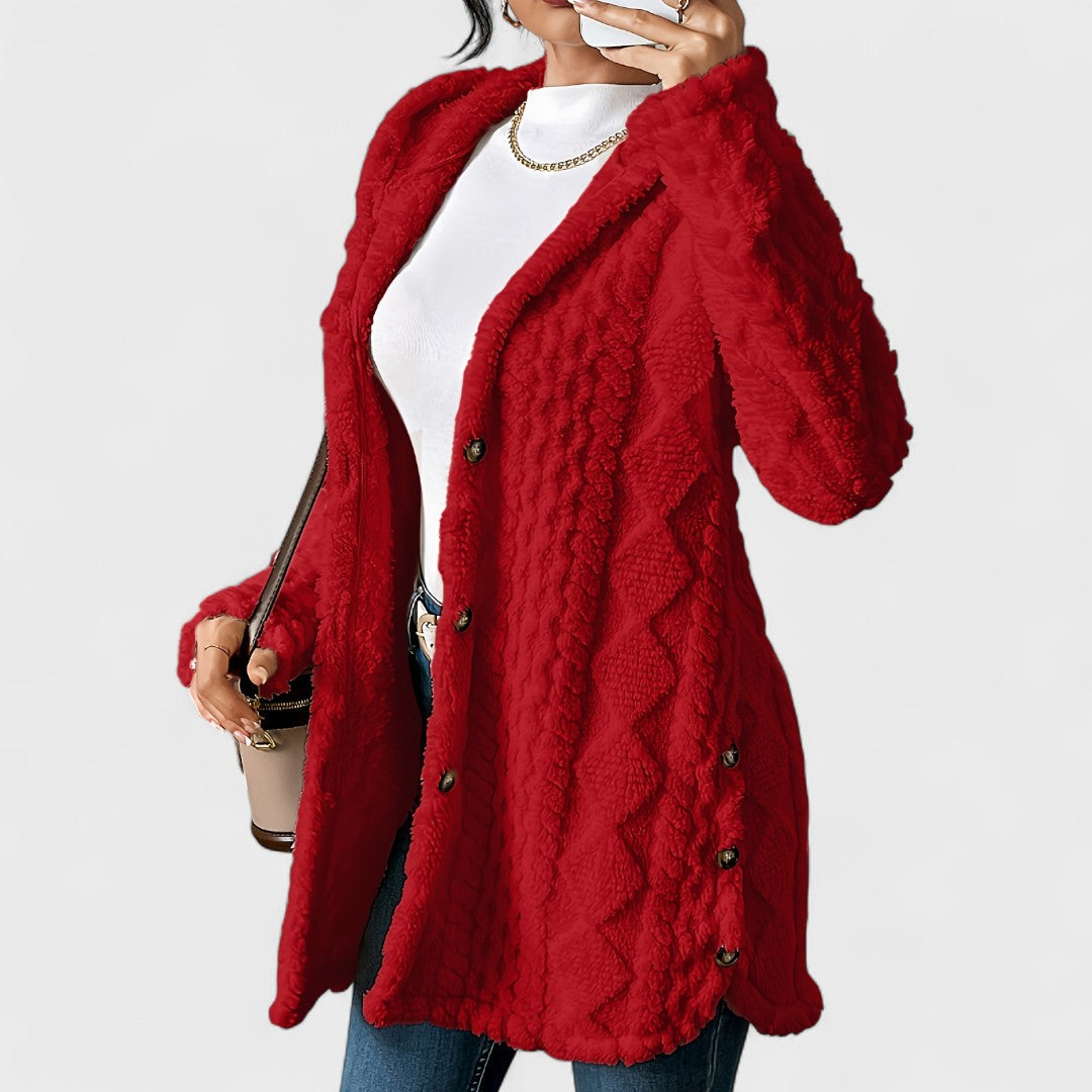 KATERINA™ | Cardigan con Cappuccio Lungo