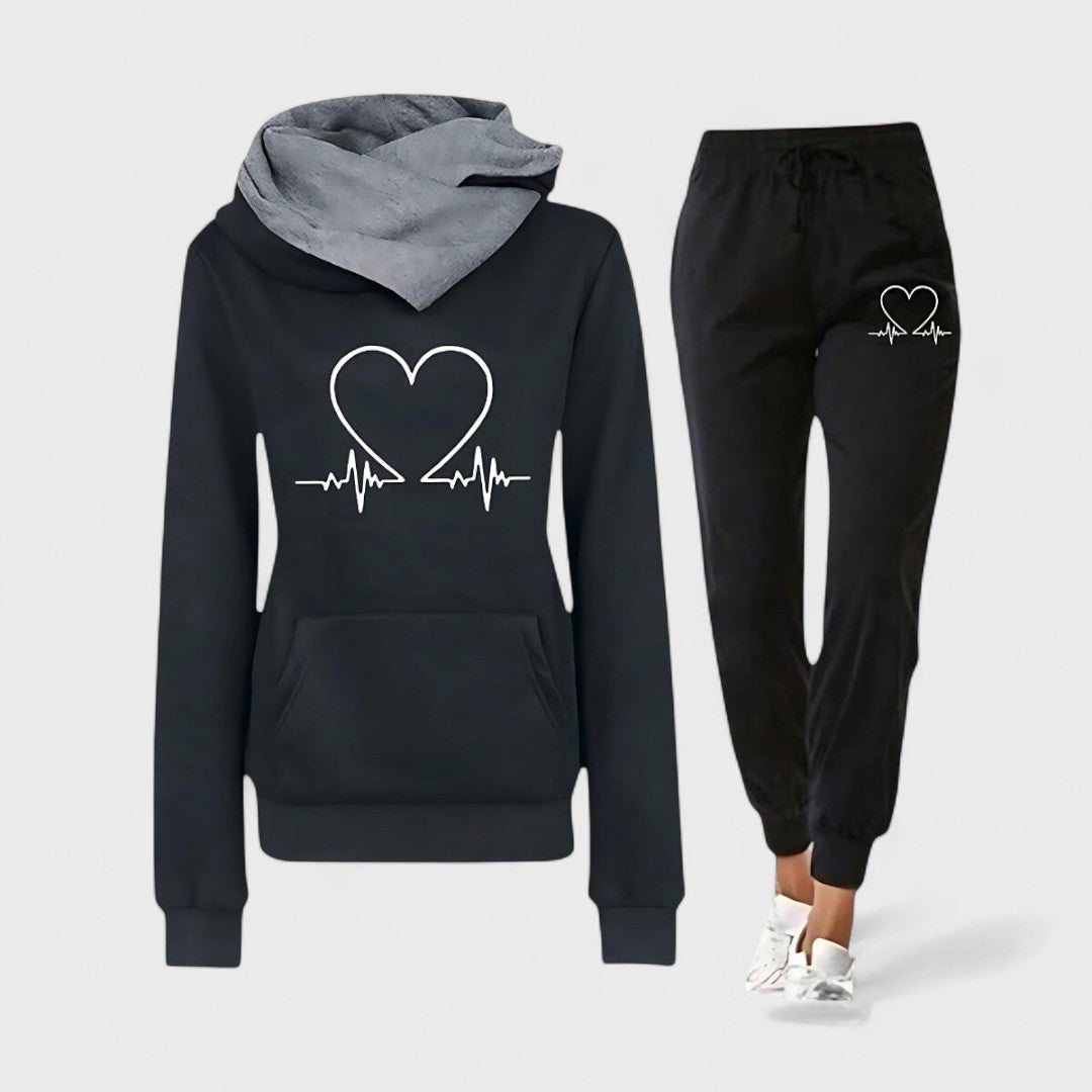 HEARTBEAT™ | Set Sportivo Donna con Felpa e Pantaloni