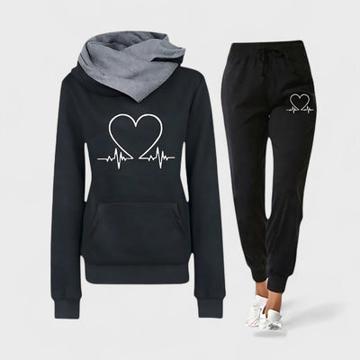 HEARTBEAT™ | Set Sportivo Donna con Felpa e Pantaloni