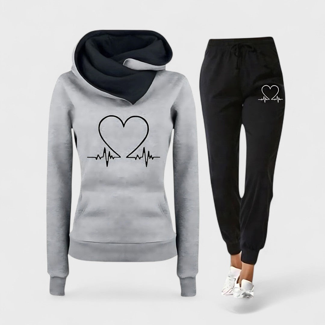 HEARTBEAT™ | Set Sportivo Donna con Felpa e Pantaloni