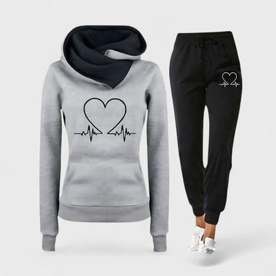 HEARTBEAT™ | Set Sportivo Donna con Felpa e Pantaloni