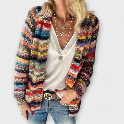 BIRGITTE™ | Cardigan Donna Multicolore Morbido e Caldo