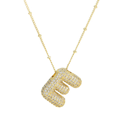 SAVANNAH™ | Collana con Lettera a Bolla in Zirconia