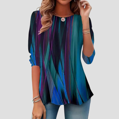 MARTA™ | Camicia Stampa Artistica a Maniche Lunghe