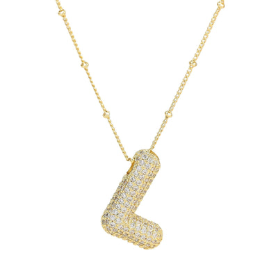 SAVANNAH™ | Collana con Lettera a Bolla in Zirconia