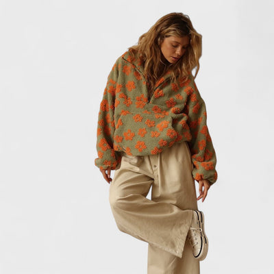 ISADORA™ | Maglione Sherpa Floreale