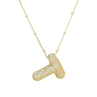 SAVANNAH™ | Collana con Lettera a Bolla in Zirconia