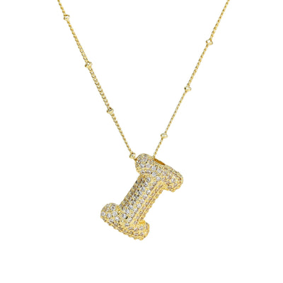 SAVANNAH™ | Collana con Lettera a Bolla in Zirconia