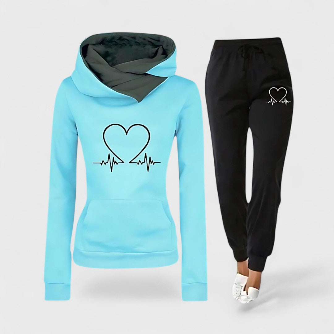 HEARTBEAT™ | Set Sportivo Donna con Felpa e Pantaloni