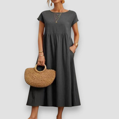 ALESSI™ | Abito Estivo Lungo in Tessuto Leggero