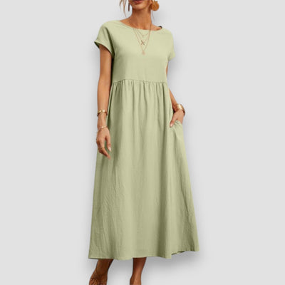 ALESSI™ | Abito Estivo Lungo in Tessuto Leggero