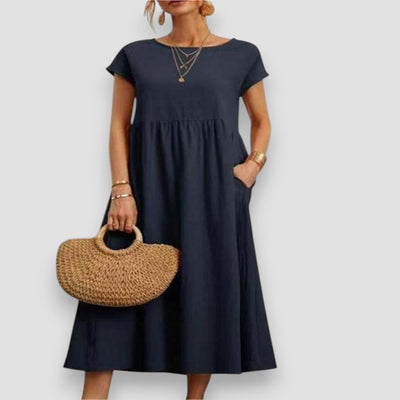 ALESSI™ | Abito Estivo Lungo in Tessuto Leggero