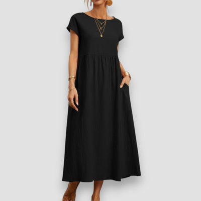 ALESSI™ | Abito Estivo Lungo in Tessuto Leggero