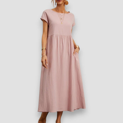 ALESSI™ | Abito Estivo Lungo in Tessuto Leggero