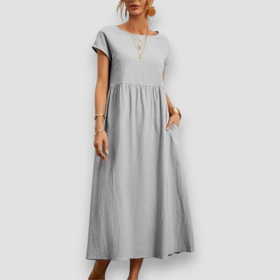 ALESSI™ | Abito Estivo Lungo in Tessuto Leggero