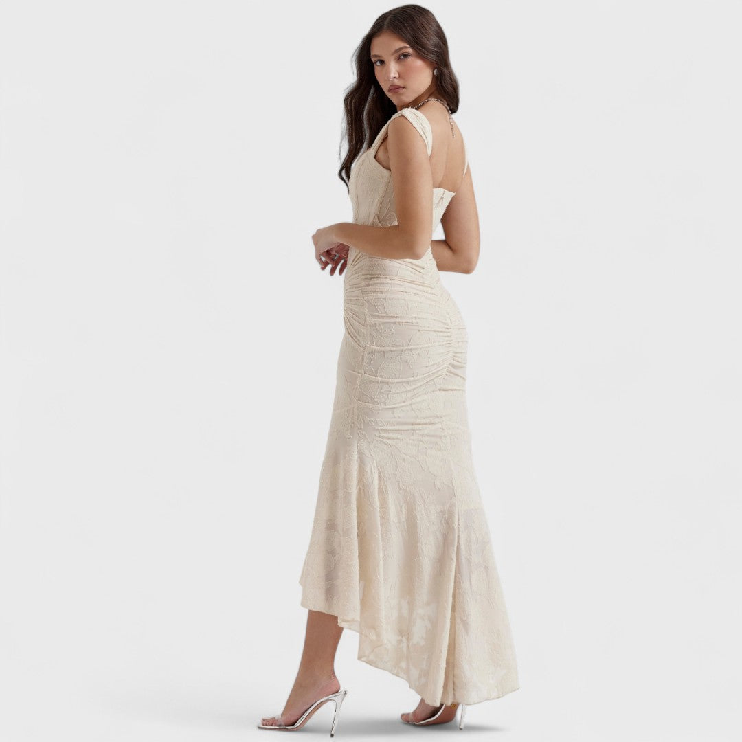 CARISIA™ | Abito Lungo in Pizzo