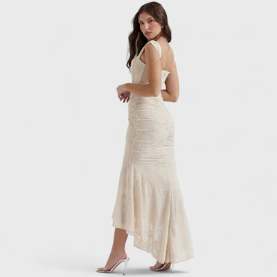 CARISIA™ | Abito Lungo in Pizzo