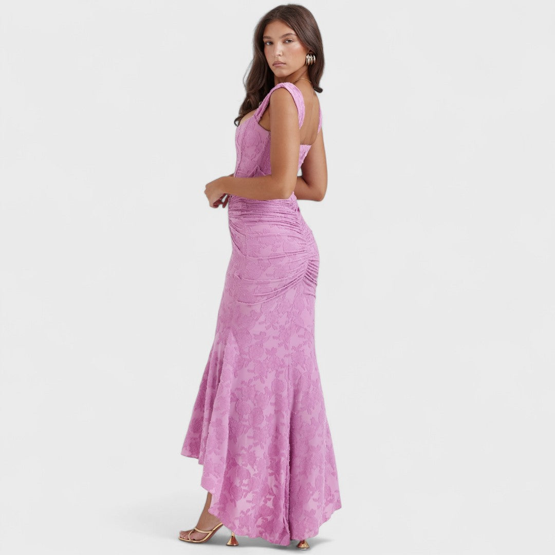 CARISIA™ | Abito Lungo in Pizzo