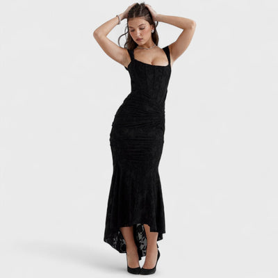 CARISIA™ | Abito Lungo in Pizzo